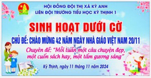 Trường tiểu học Kỳ Thịnh 1 tổ chức sinh hoạt dưới cờ chuyên đề “Mỗi tuần một câu chuyện đẹp, một cuốn sách hay, một tấm gương sáng”.