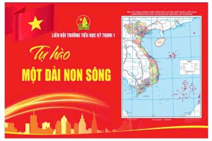 Liên đội Trường Tiểu học Kỳ Thịnh 1 - Thực hiện cuộc vận động: “Tự hào một dải non sông”.