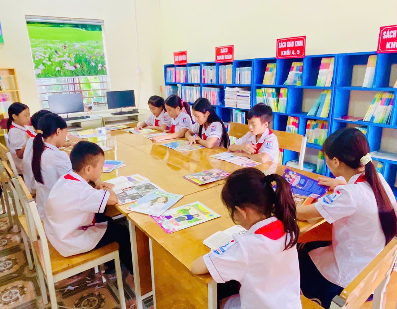 Trường tiểu học Kỳ Thịnh 1 Hưởng ứng Ngày sách và Văn hóa đọc Việt Nam năm 2025